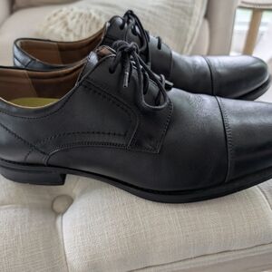 Classic Black Leather Men's Dress Shoes